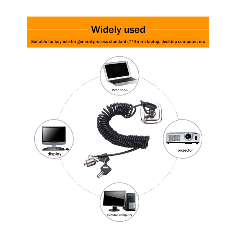 Laptop Lock Cable - Dizüstü Bilgisayar Kilidi Dizüstü Bilgisayar Kilidi