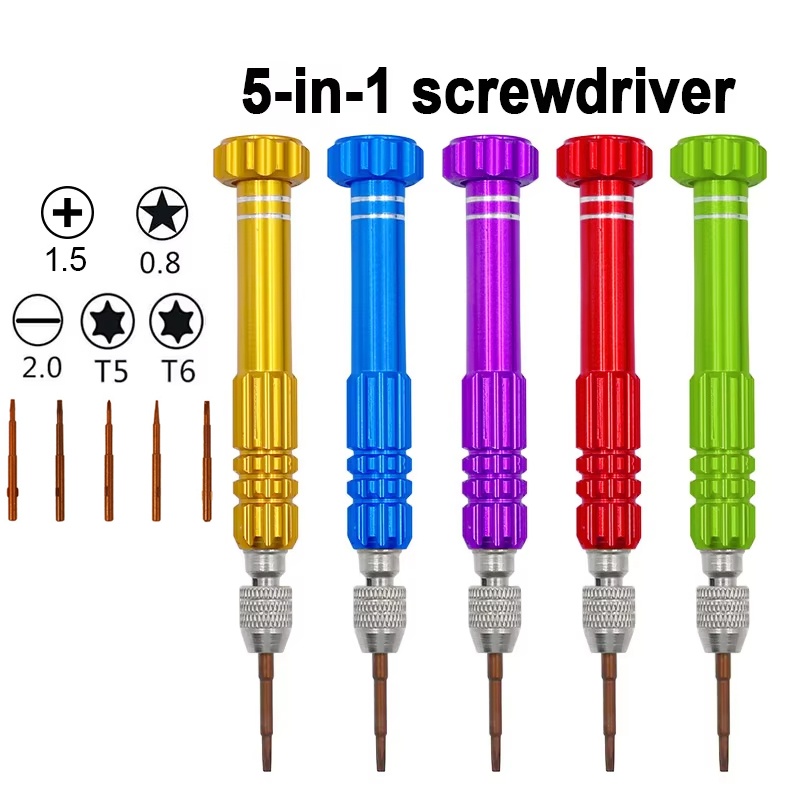 Laptop Open Accessories - 5 In 1 Tornavida Tamir Takımı