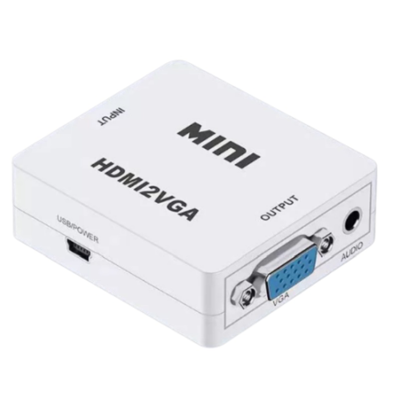 Hdmi Vga Adapter - HDMI - VGA Dönüştürücü, Sesli 1080P