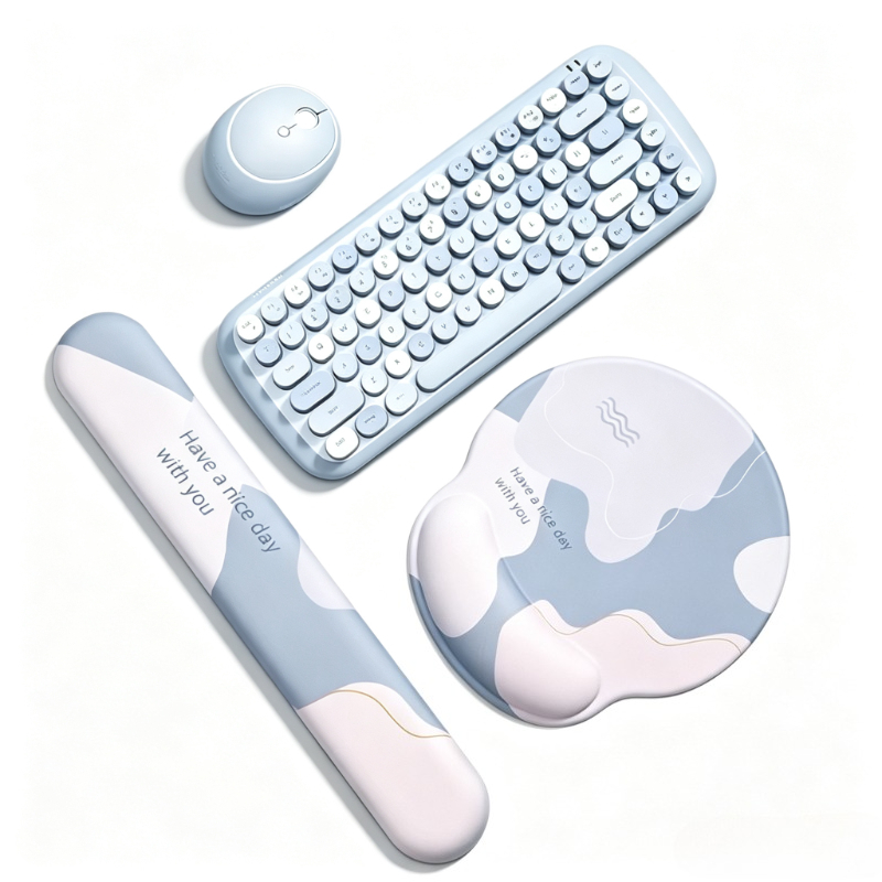 Wrist Rest Gel - Silikon Mouse Pad Klavye Bilek Dinlenme