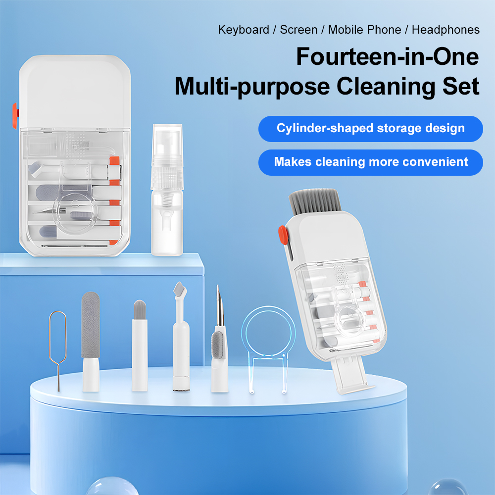 Laptop Accessories Cleaning Kit - 14'ü 1 Arada Dijital Cihaz Temizleme