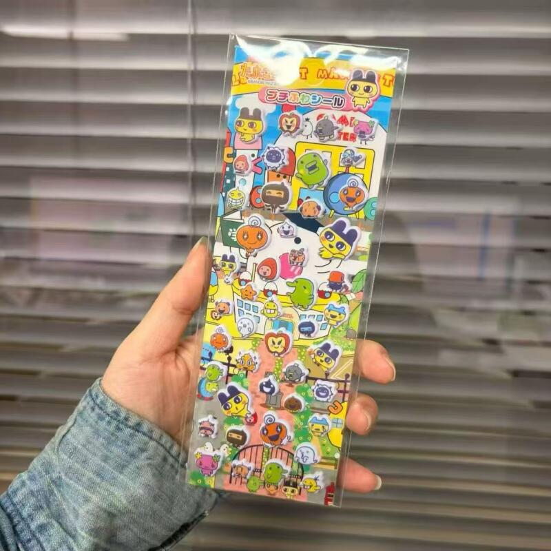 Laptop Accessories Toys - 6 adet Tamagotchi karikatür kabarcık çıkartmalar