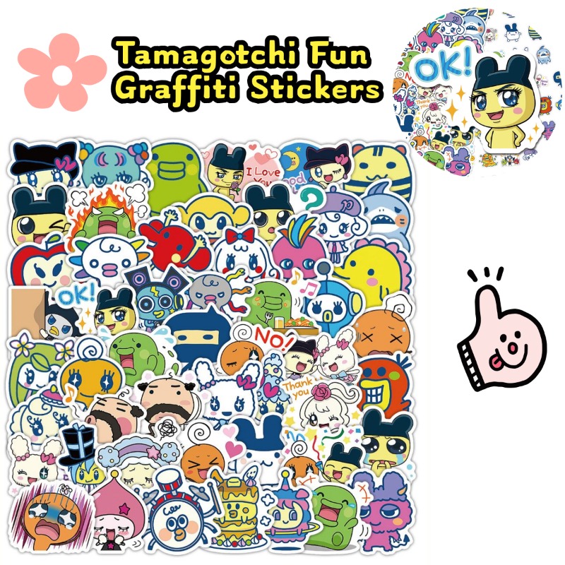 Laptop Original Accessories - Japon Tamagotchi Çıkartmaları Elektronik Evcil Hayvan