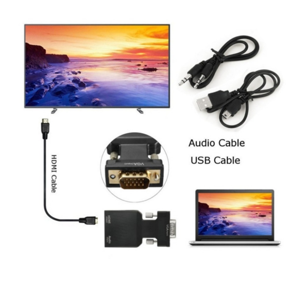 1080 P VGA HDMI Dönüştürücü 3. - Hdmi Vga Adapter incelemesi ve fiyatı