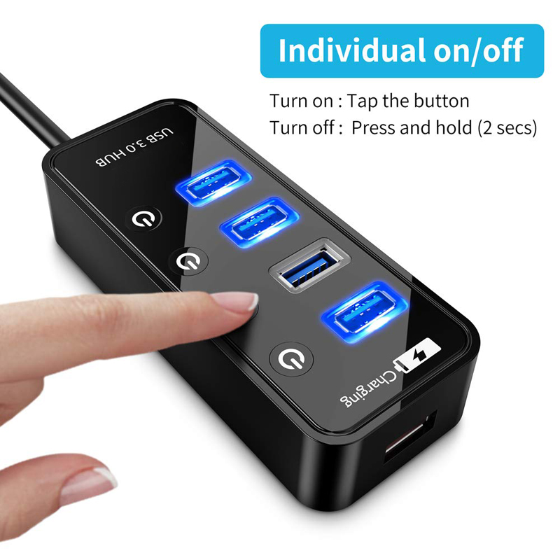 USB HUB 3.0 4 7 Port Akıllı Te - Laptop Lock Cable incelemesi ve fiyatı