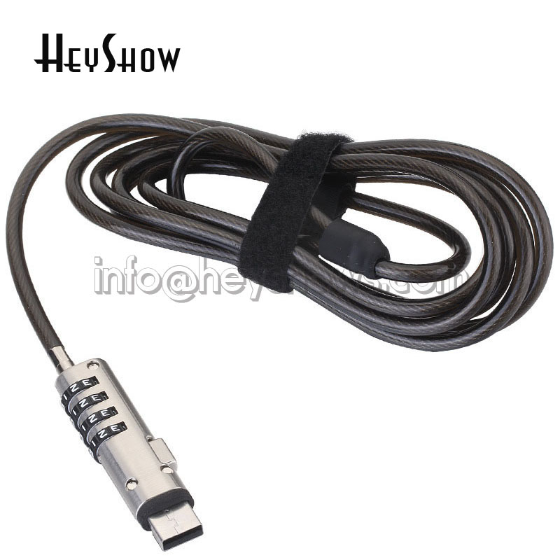 4 Haneli Şifreyle Korumalı USB - Laptop Lock Cable incelemesi ve fiyatı