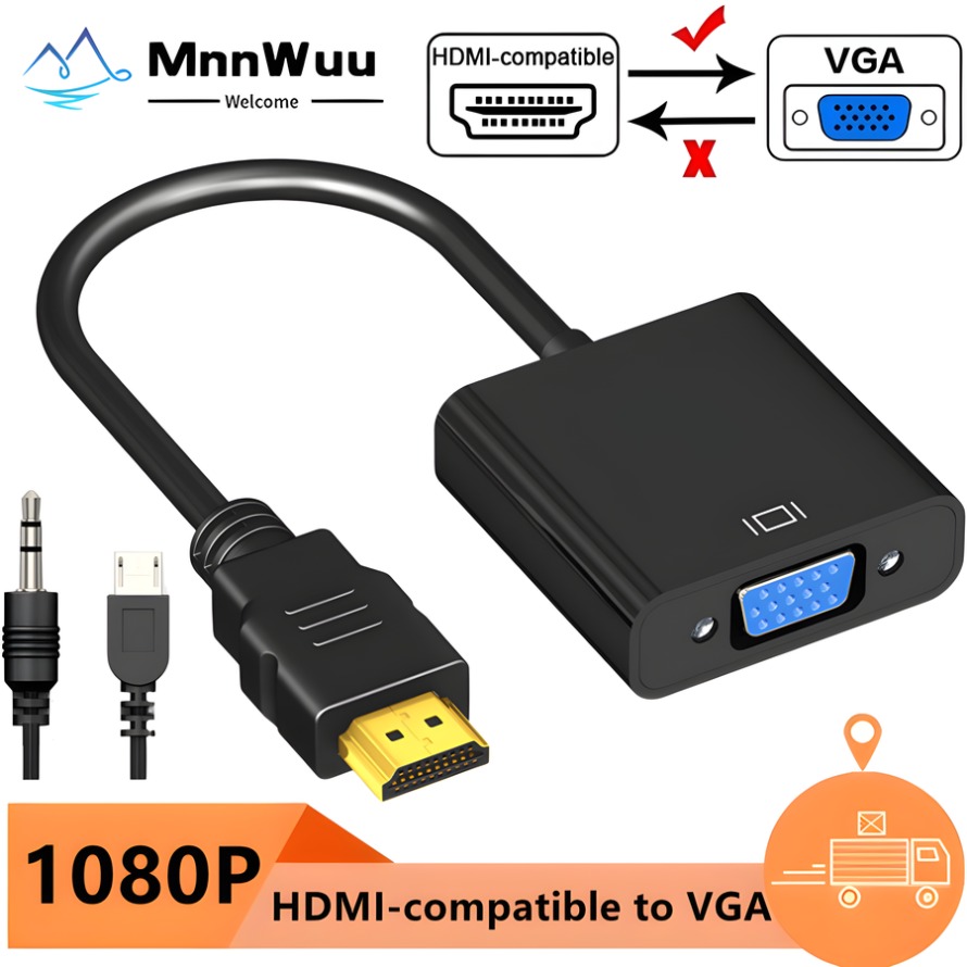 1080P HDMI - VGA Adaptör Dönüş - Hdmi Vga Adapter incelemesi ve fiyatı