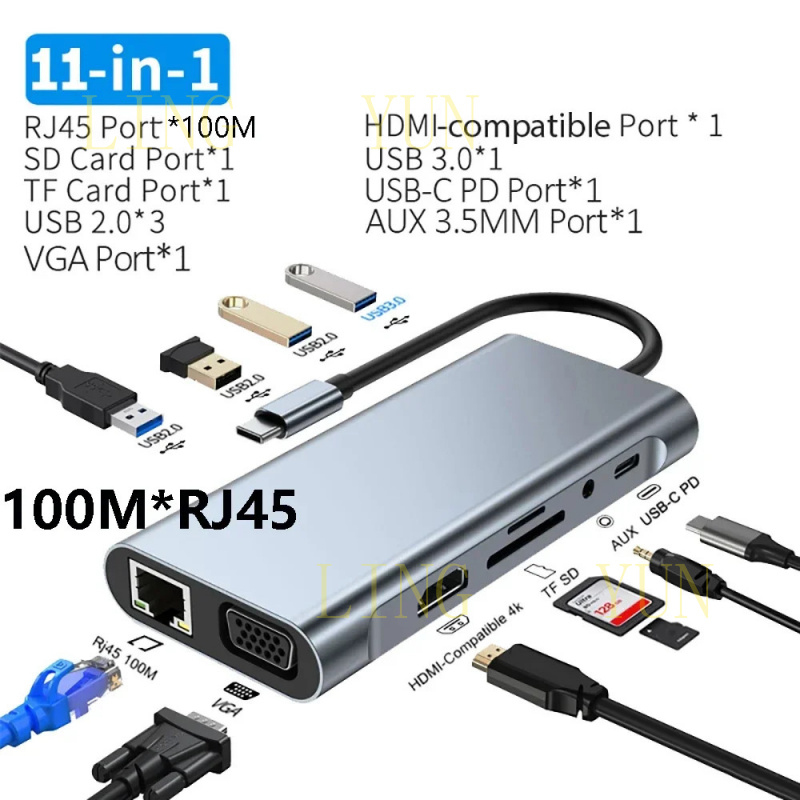 Z 11 Bağlantı Noktalı USB C HU - Hdmi Vga Adapter incelemesi ve fiyatı